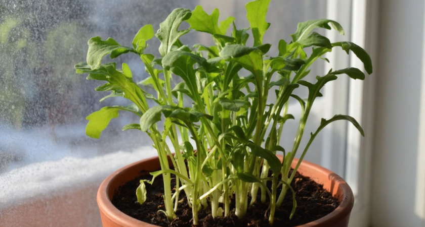 Выбросила цветы с балкона. Теперь там растёт руккола: как я обеспечила семью витаминами с подоконника