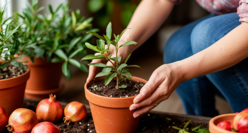 Посадила несколько косточек магазинного граната - такого результата даже не ждала. Вот что выросло