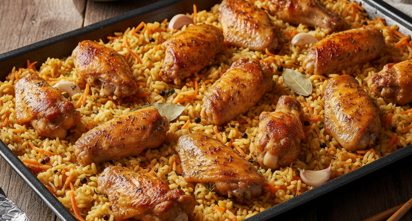 Этот рис будешь вспоминать еще неделю - вкуснее мяса: теперь готовлю только на противне