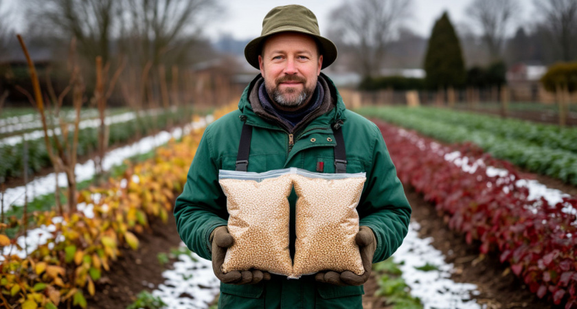 3 крупы из магазина заменяют мне тонну навоза. Раскидываю зимой по снегу, весной удобрения не покупаю 