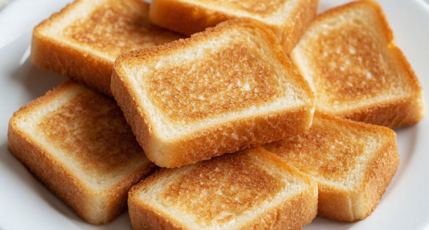 Гренки на сковороде: вместо молока в яйца добавляю другой продукт - получается интересный вкус