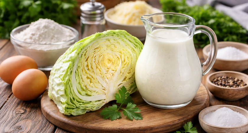 Беру немного капусты и 1 стакан кефира, готовлю вкусный обед "из ничего": сытно, ароматно и очень вкусно