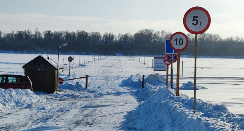 В Котельниче открыли ледовую переправу через реку Вятку