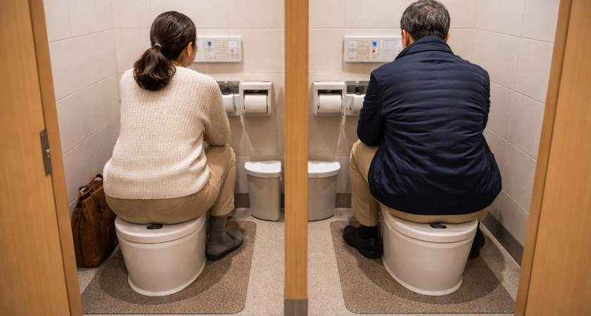 Узнала, почему японцы садятся на унитаз лицом вперед и удивилась: причина поражает — но логика в этом есть
