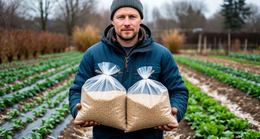 3 крупы из магазина заменяют мне тонну навоза. Раскидываю зимой по снегу, весной удобрения не покупаю 