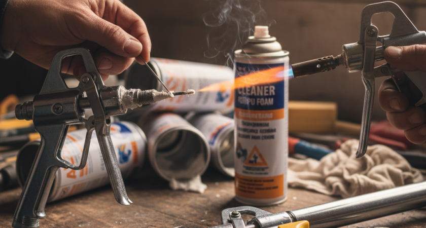 Как почистить и сохранить пистолет для монтажной пены, чтобы он работал как новый. Инструкция от опытного мастера