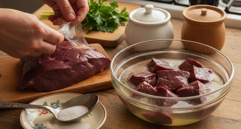 В молоке больше не вымачиваю: показываю способ проще, быстрее и дешевле - печень получается нежной как масло