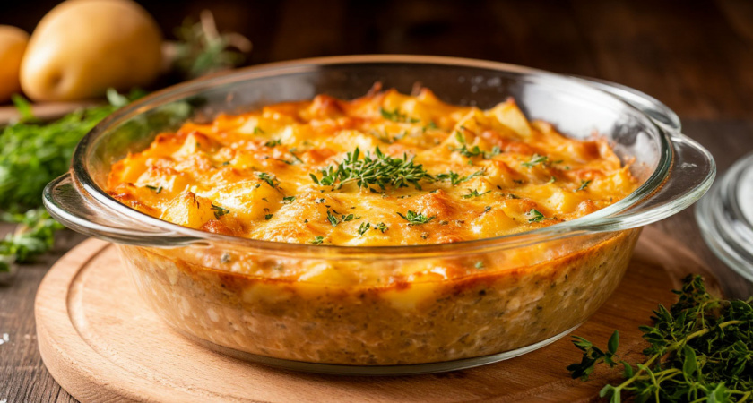 Муж обожает, когда я готовлю так картофельную запеканку на ужин: съедается, не успевая остыть