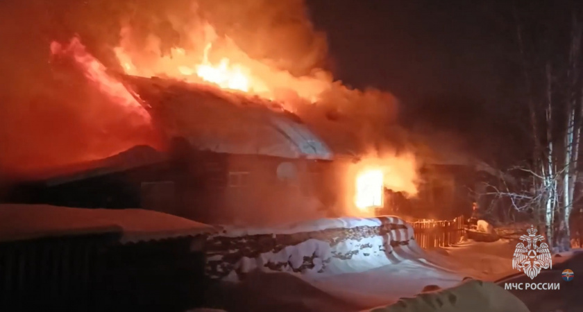 Два смертельных пожара за одни сутки произошло в Кировской области