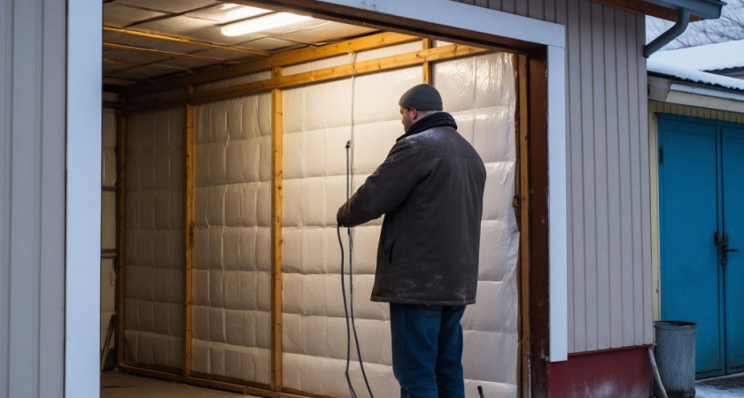 Как утеплить гараж дёшево и эффективно, протестировали 2 способа - наши выводы