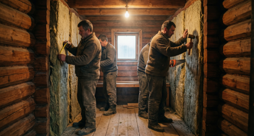 Рискнули в бане утеплить стены и потолок опилками: за два года ни разу не пожалели