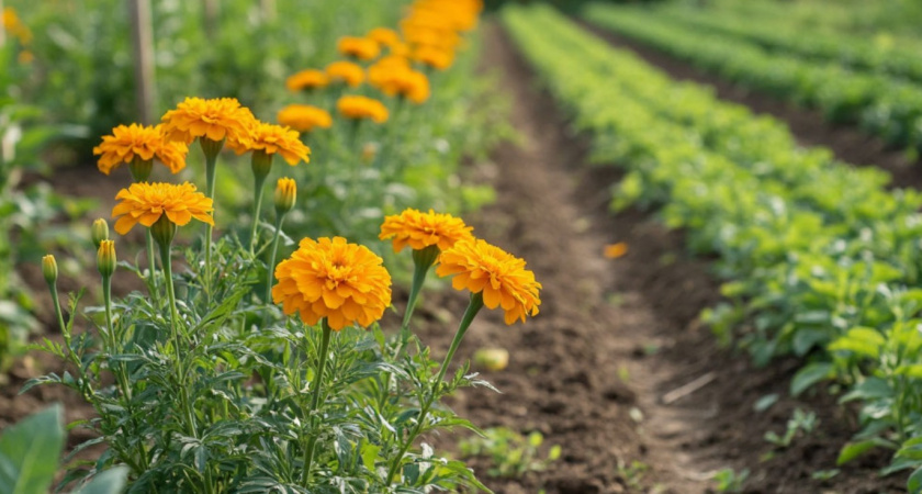 Сажаю бархатцы в правильных местах и спасаю урожай: 4 места - и весь участок под надежной защитой