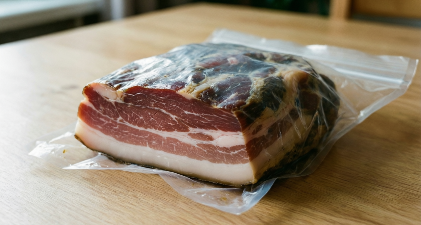 Приспособилась готовить сало в пакете: гораздо вкуснее, чем в рассоле и посуда чистая