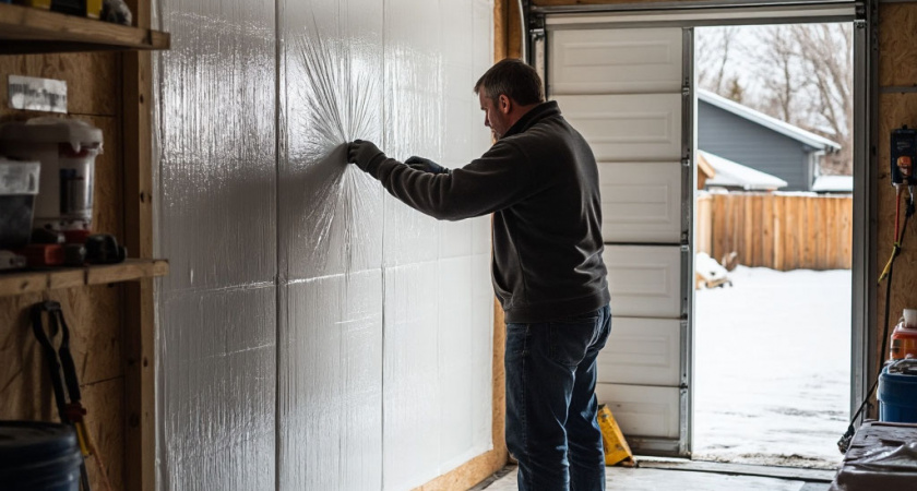 Как утеплить гараж дёшево и эффективно, протестировали 2 способа - наши выводы
