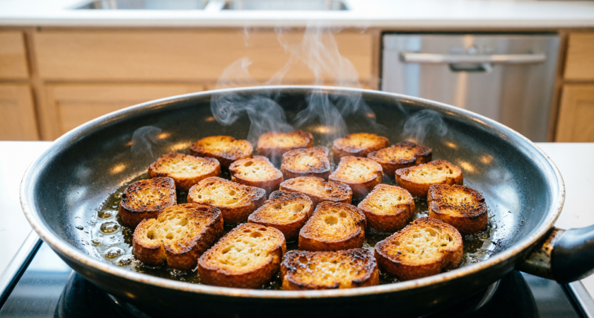 Вот почему мы неправильно жарим гренки: 3 неявные ошибки - и они жирные, распадаются и пригорают