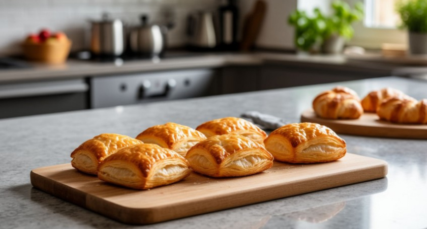 Слоеное тесто без утомительной раскатки: всё перемешиваю - и готово, подходит для сладкой и соленой начинки