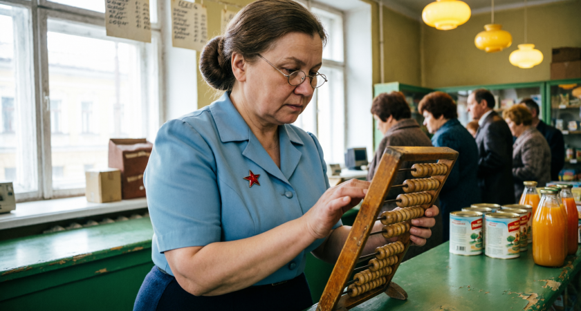 Всю жизнь видели их в магазине, но даже не догадывались: зачем на советских счётах был странный ряд из четырёх костяшек