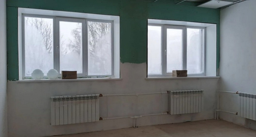 В Мурашинском районе идет капитальный ремонт детского сада