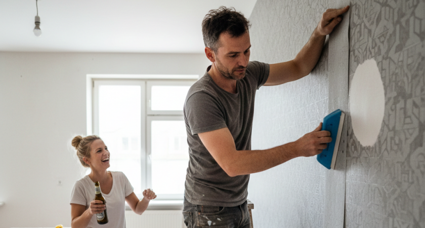 Красить стены или клеить обои - вот что лучше для квартиры. С этим вариантом убережете и деньги, и нервы