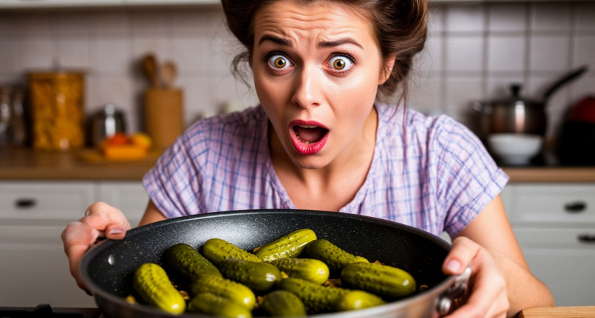 Пожарьте маринованные огурцы, результат будет потрясающий. Давно не ела такой вкусной закуски: готовлю на все праздники