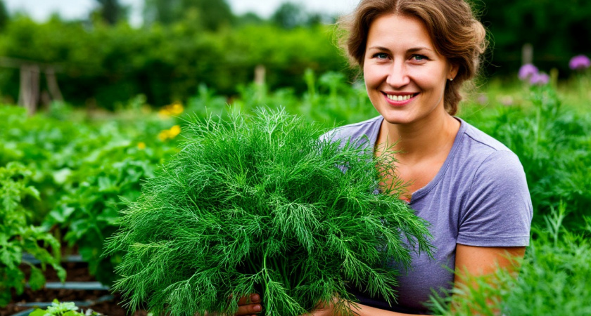 Укроп взойдет щеткой и весь сезон будет кудрявый, без зонтиков - простая советская хитрость