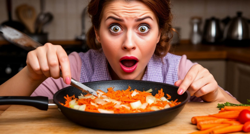 Почему лук и морковь не жарят вместе: жаль, что не знала этого раньше