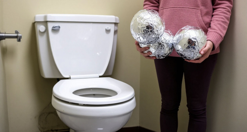 Для чего в бачок унитаза надо класть шарики из фольги, в слив раковины металлическую губку: 9 хитростей умных хозяев