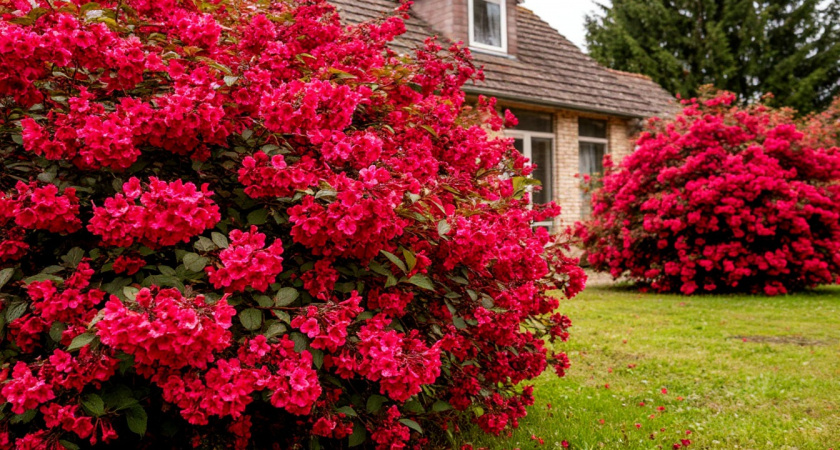 В тени зелёный, на солнце — взрыв красного: яркий многолетник вместо живой изгороди