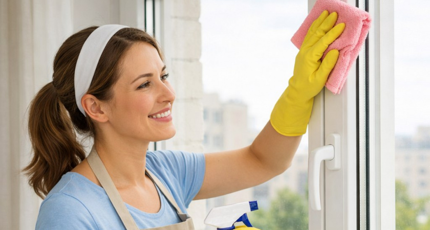 Оконные рамы белые, как снег. Всего 2 ингредиента, и даже многолетняя грязь исчезает без следа