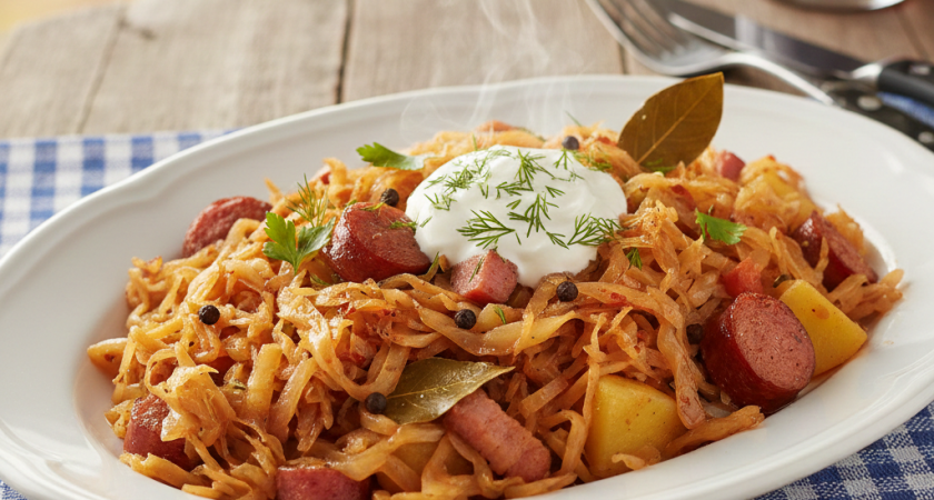 Не знала, что капусту тушить можно еще и таким способом: рецепт нашла в советской кулинарной книге