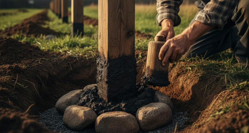 Секрет вечного забора: как наши деды ставили столбы, которые не гниют и стоят по 100 лет