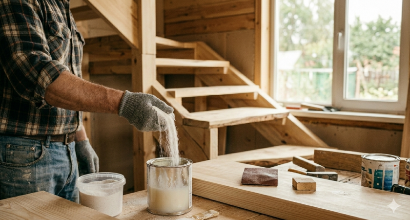 Турки-строители бросают в лак и краску горсть песка - гениальный и продуманный способ для ступеней. Вот как работает 