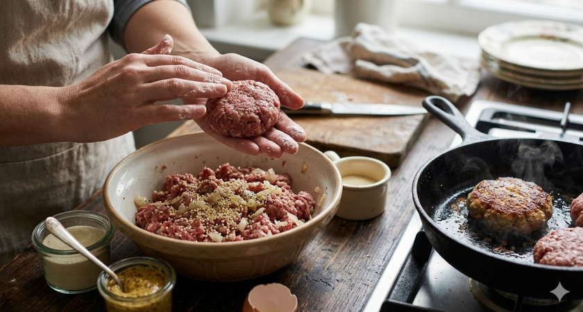 Не сало и не хлебный мякиш: положила это в фарш - на выходе получила нежнейшие котлеты: забытый секрет из 90-х