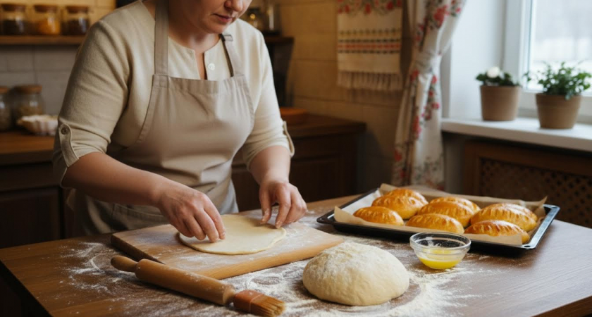 Пуховые постные пирожки: секрет «заварного» теста, которое не черствеет и не лопается