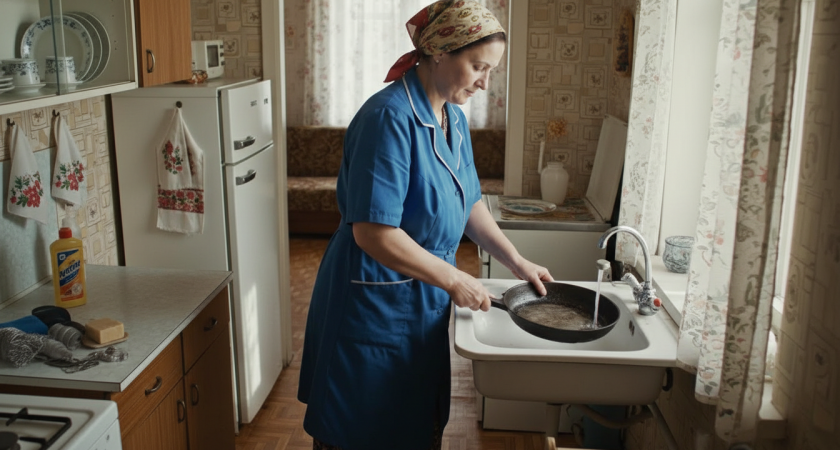 Секретный метод химиков СССР очищает любую сковороду за 5 минут без усилий и лишних хлопот