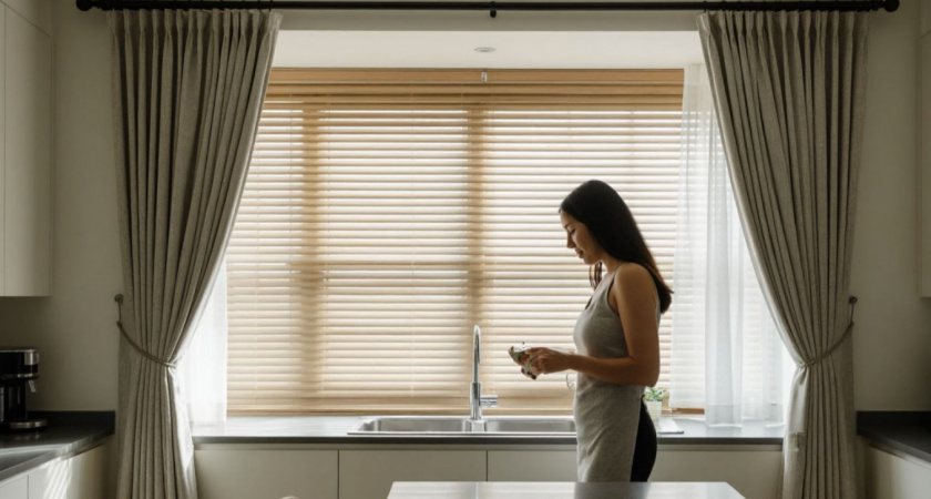 Тюль на кухне больше не в почете - мудрые хозяйки выбирают эту альтернативу: выглядит дорого и даже запахи не впитывает
