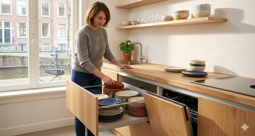 Ставить тарелки на верхние полки больше не модно: дизайнеры придумали классную альтернативу - удобнее и безопаснее