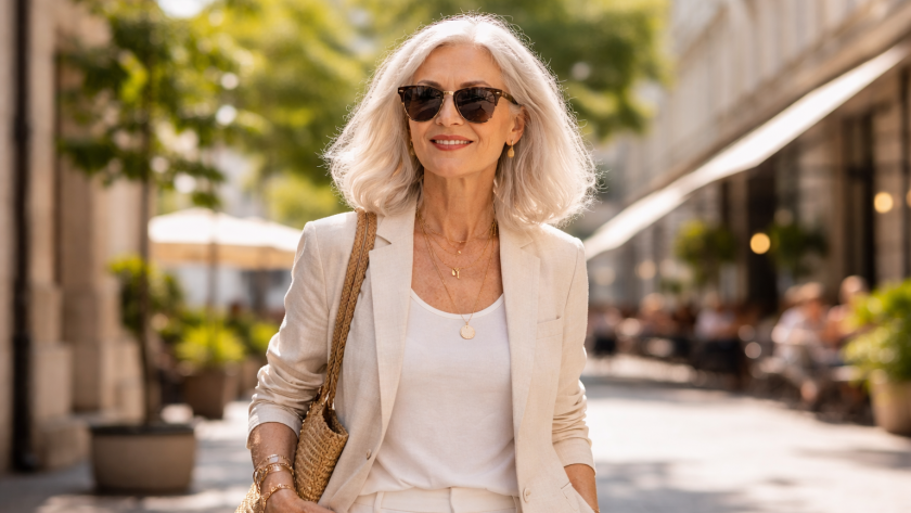 Многие женщины после 60 носят одно и то же, а эти 7 летних вещей неожиданно делают образ современным
