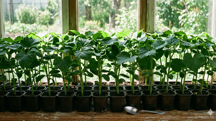 1 ст. л. под корень в марте - и рассада огурчиков стоит стеной: без фитоламп и танцев с бубном 