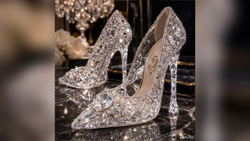 Хрустальные туфли с бриллиантами за 3,5 млн рублей выставили на продажу в Кирове