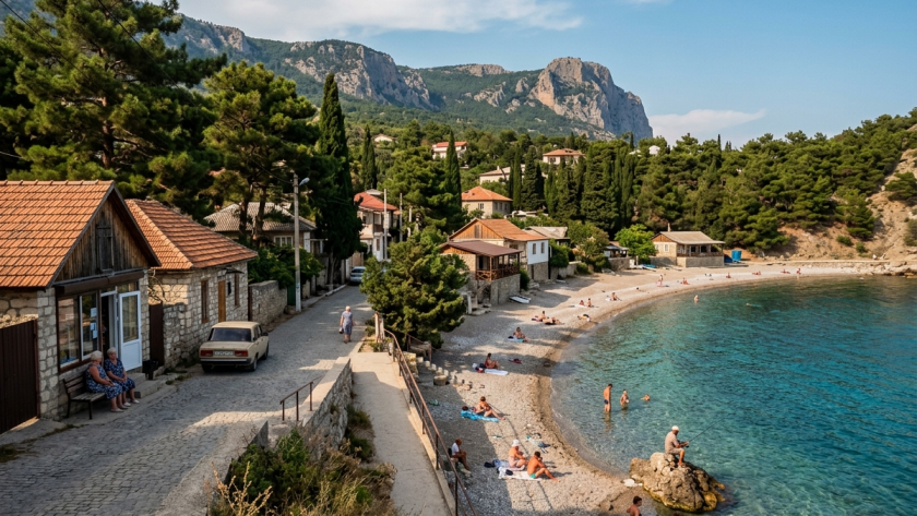 Уютный поселок на берегу Крыма, о котором не знают туристы. Сюда едут отдыхать только местные