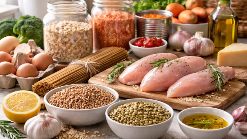 Пятнадцать базовых продуктов, из которых собирается полноценный обед за двадцать минут