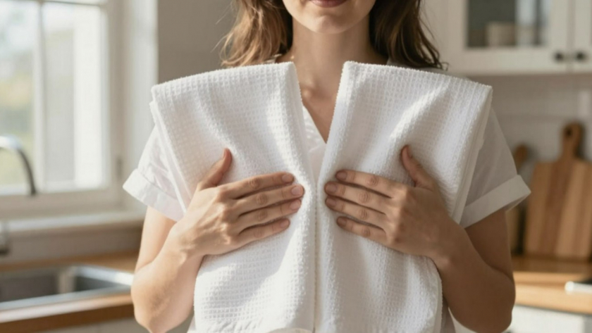 1 минута - и кухонные полотенца кипенно-белые: вот как отстирывают текстиль умные хозяйки 