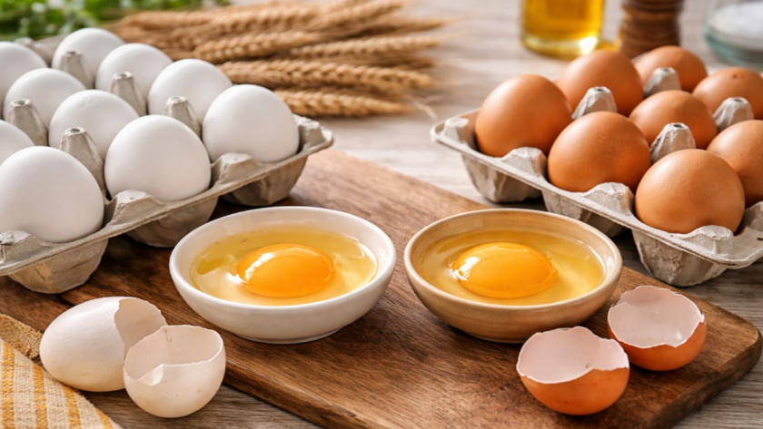Коричневые яйца стоят дороже белых – но есть ли между ними хоть какая-то разница внутри?