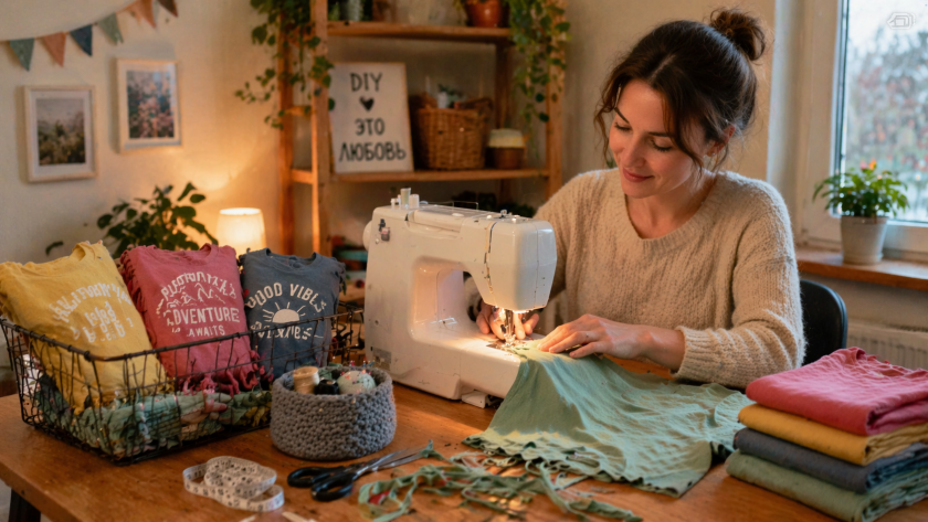 Никогда не выбрасываю старые футболки: 10 полезных идей, которые реально пригодятся дома