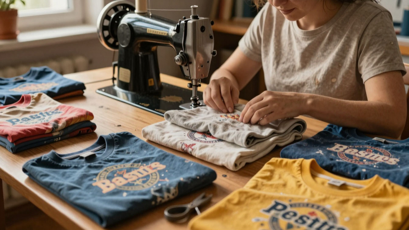 Старые джинсы и футболки не выбрасываю: превращаю тряпки в 7 дизайнерских вещей для дома — от салфеток до пуфов