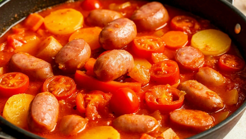 Сосиски, фасоль и 10 минут нарезки: как «ленивое» мясное рагу обгоняет по вкусу классическое