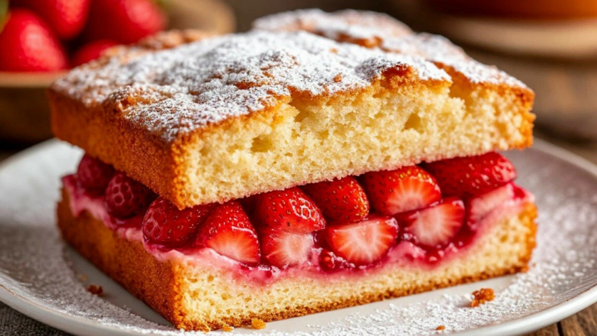 Ягоды из морозилки, тесто без миксера и никаких весов: рецепт клубничного пирога, который исчезает со стола быстрее, чем остывает чай