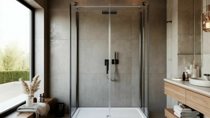 Я думала, что матовое стекло в душе практичнее прозрачного. А оказалось, на прозрачном все разводы видны — но выглядит оно в сто раз дороже