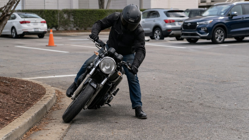 Новички чаще всего роняют мотоцикл на парковке и в развороте, а не в движении: ошибки первого сезона на малой скорости